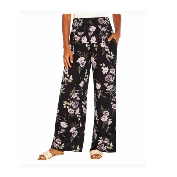 NWT Three Dots Women's Pull On Wide Leg Paperbag Pants Size 2XL $50 2HL147 - Picture 1 of 3